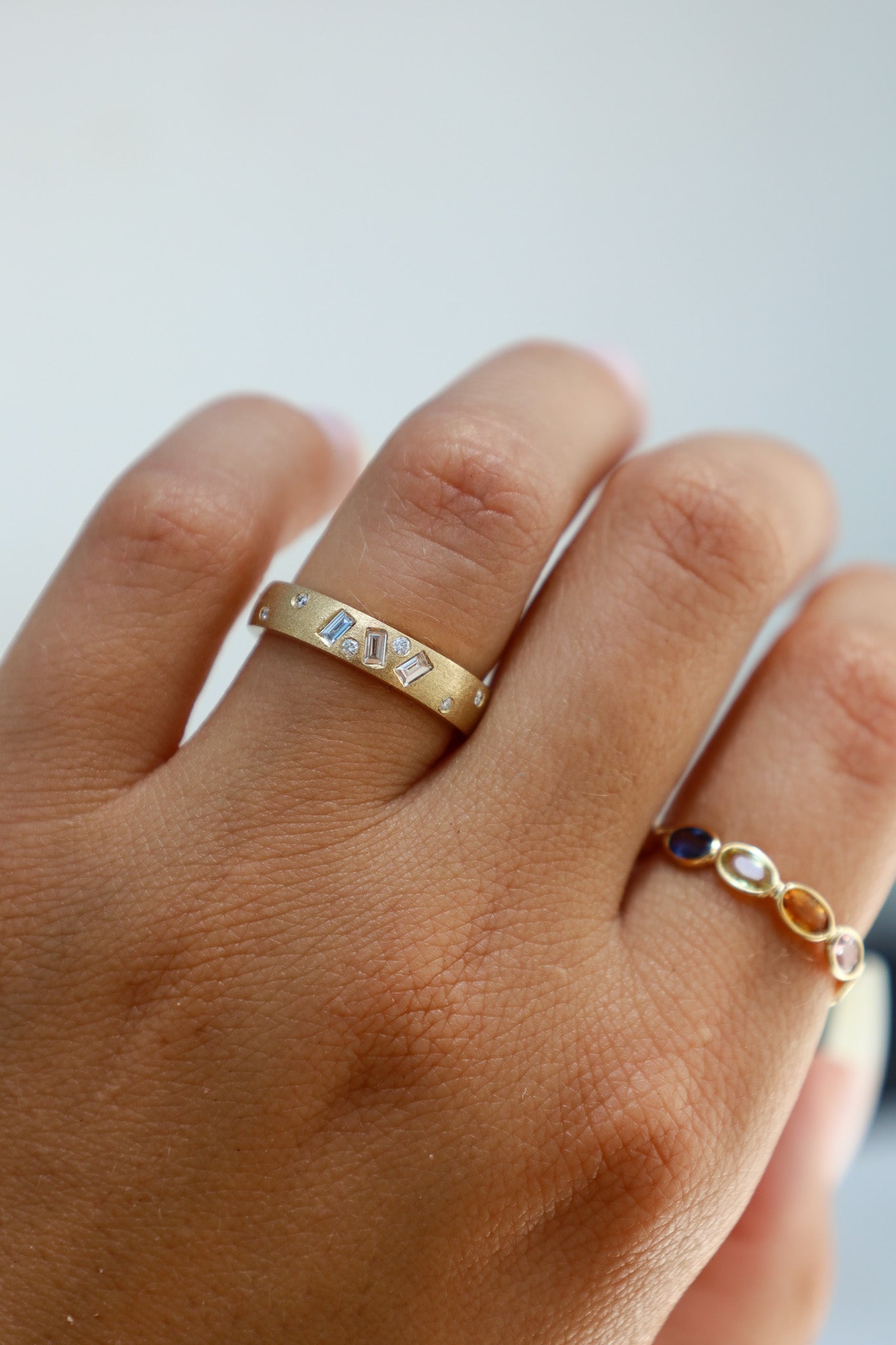 Gold Vari-Cut Diamond Ring