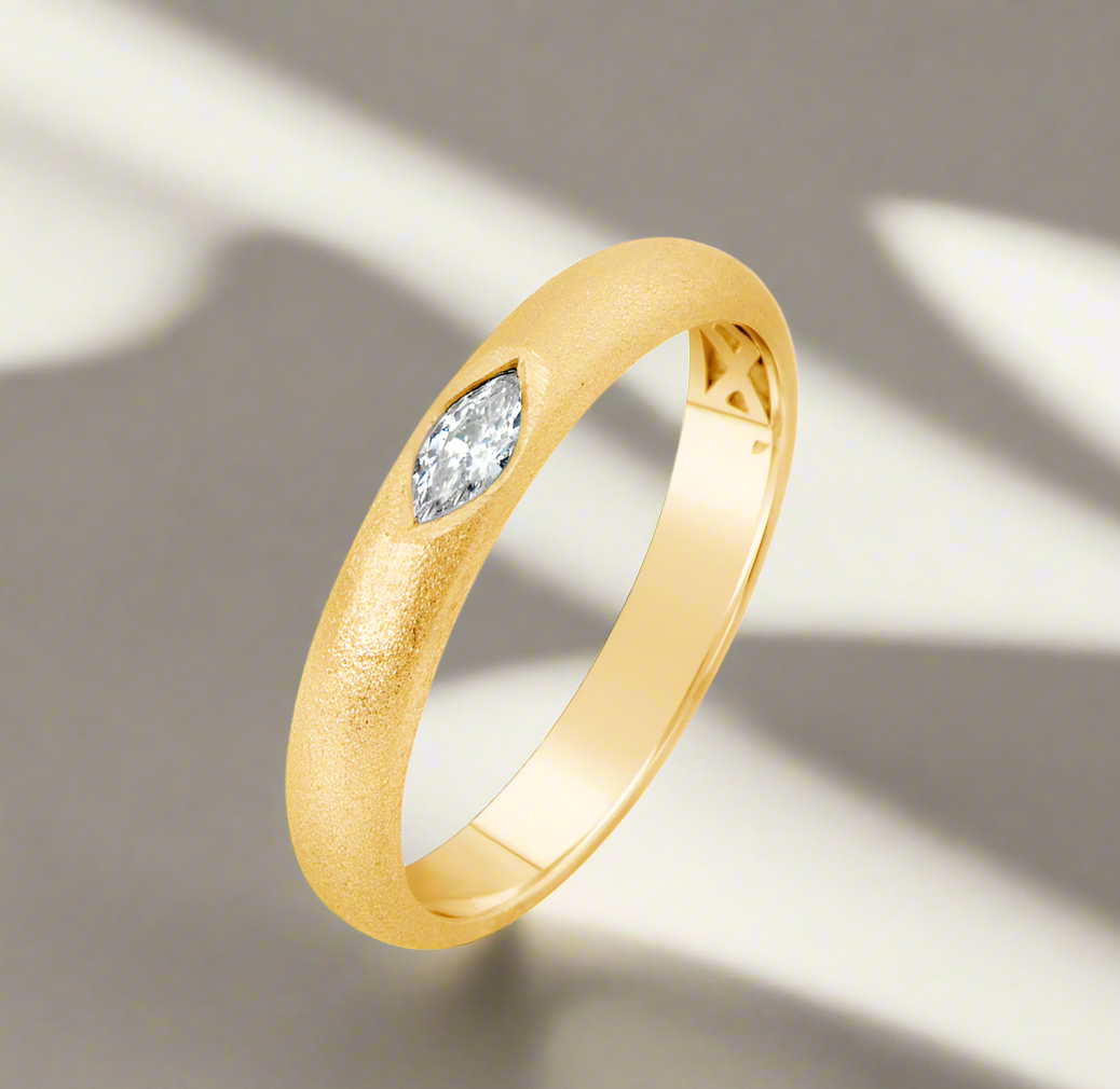 marquise gold ring diamond