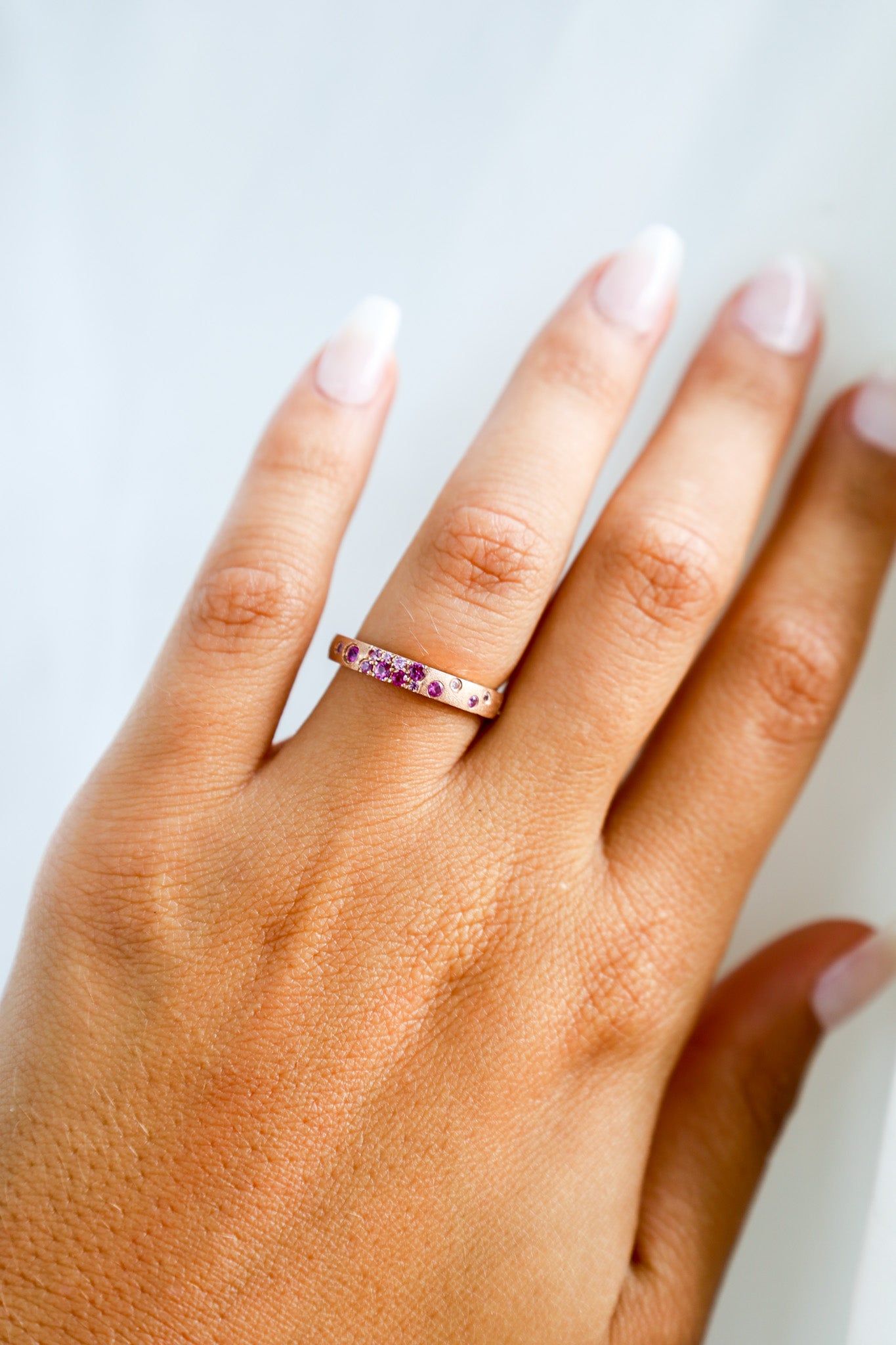 Pink Sapphire Rose Gold Ring