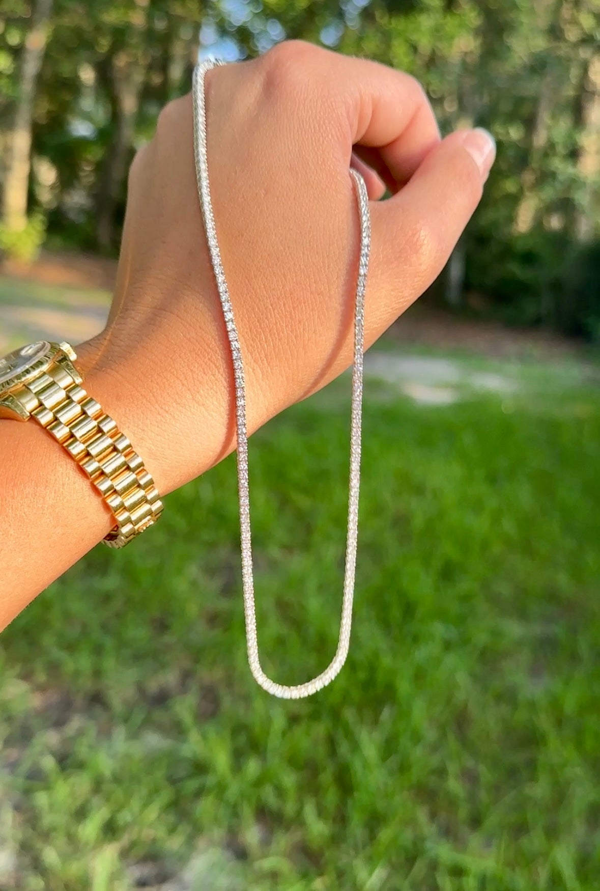 6 Carat Diamond Tennis Necklace