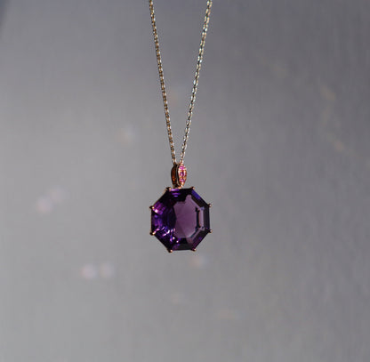 Octagonal Amethyst Pendant