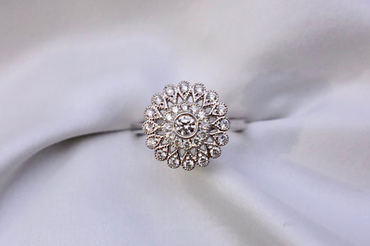 18K White Gold Mandella Diamond Ring