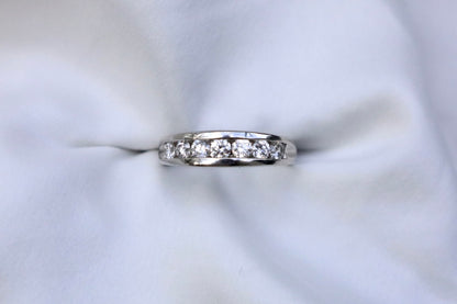 Platinum Channel Set 7 Diamond Band