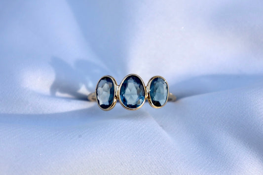 London Blue Topaz Drops of Color Ring