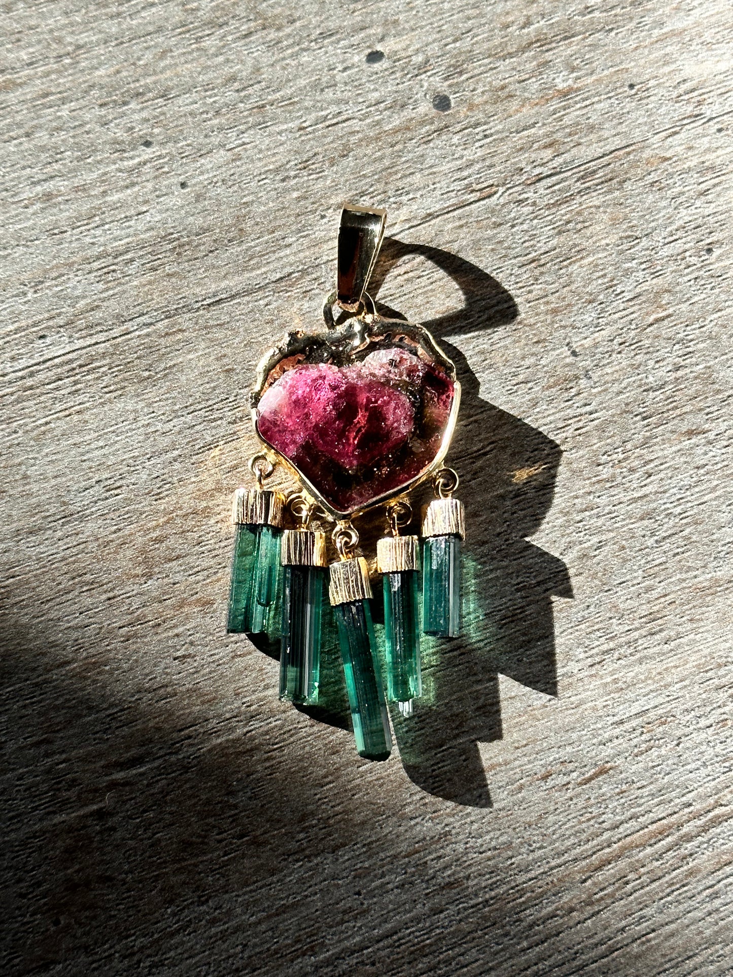 Tourmaline Slice Pendant