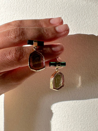 Tourmaline Bar Earrings